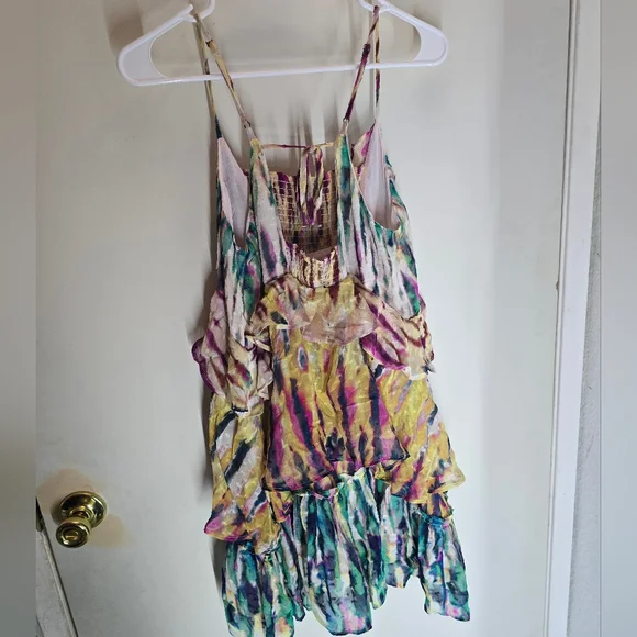 Anthropologie Multicolor Tie-Dye Mini Dress - Picture 4 of 8